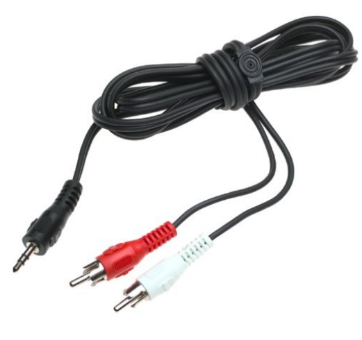 Cabo Jack 3,5mm Macho Stereo - 2x RCA Macho (1,8 mts)