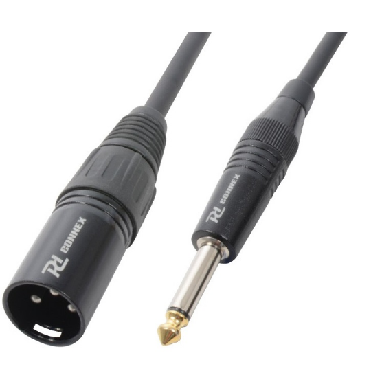 Cabo Jack 6,3mm Macho Mono - Canon Macho (1,5 mts) - POWER DYNAMICS CONNEX