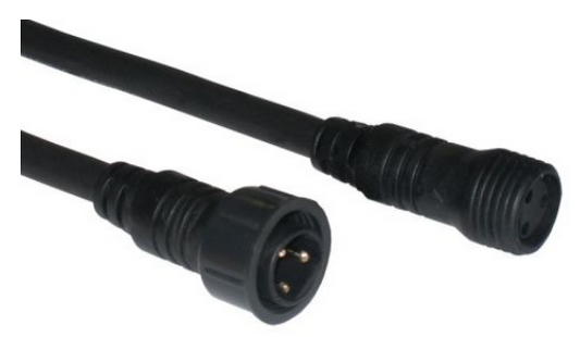 Cabo Prolongação DMX IP65 p/ Exteriores (8 mts) - ACOUSTIC CONTROL