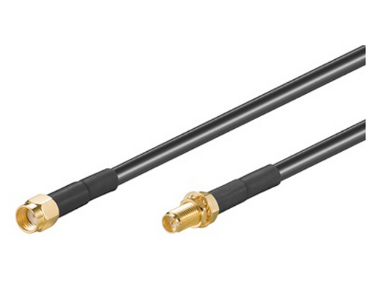 Cabo RP-SMA Macho - RP-SMA Femea (10 mts)