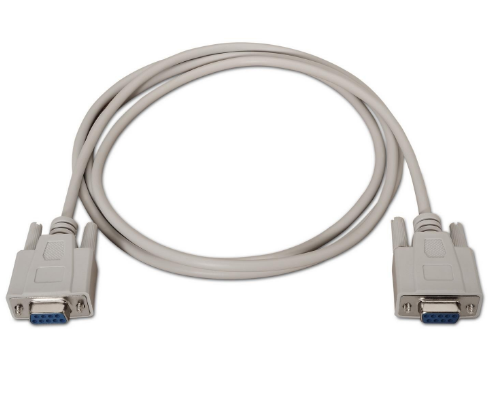 Cabo RS232 DB9 Fêmea - Fêmea Beige (1,8 mts) - AISENS