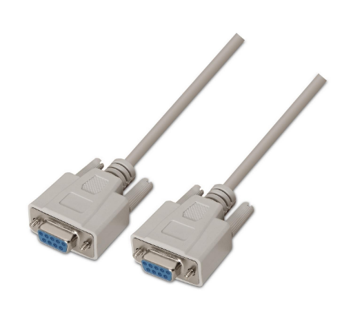 Cabo RS232 DB9 Fêmea - Fêmea Beige (1,8 mts) - AISENS