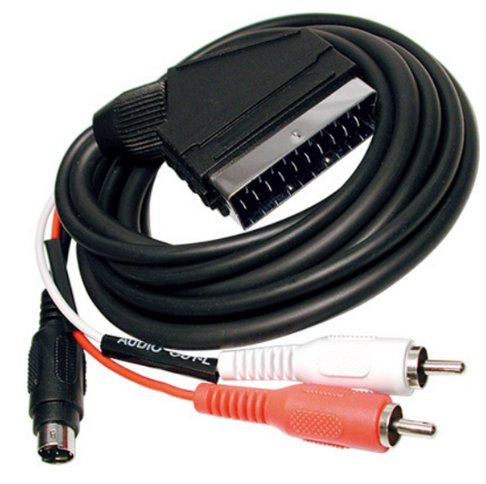 Cabo SCART 21 Pinos - 2 RCA Mscho - S-Video (1,5 mts)