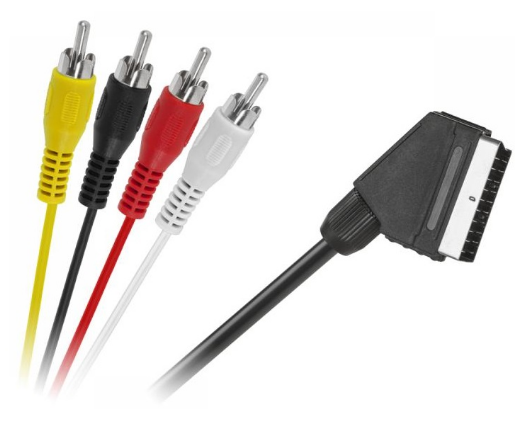 Cabo SCART 21 Pinos - 4 RCA Macho (1,5 mts)