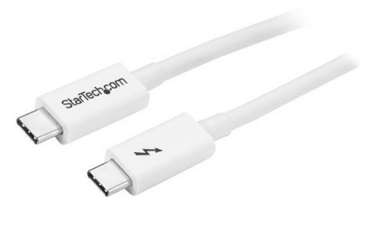 Cabo Thunderbolt Macho - Macho Branco (1 metro) - STARTECH
