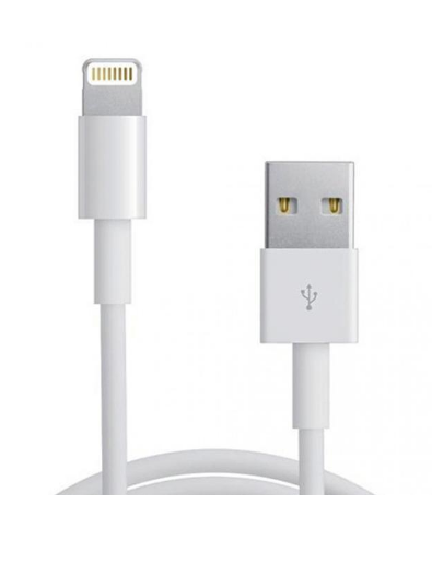 Cabo USB2.0 A Macho -> Lightning iPhone Macho (1 metro) Branco - Nanocable