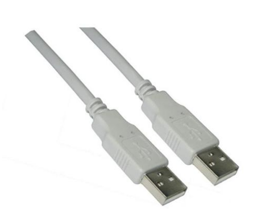 Cabo USB A Macho - USB A Macho Bege (1 metro) - Nanocable