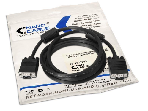 Cabo VGA Macho - VGA Macho (1 metro) - Nanocable