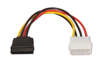 Cabo de Alimentação Sata Macho - Molex Fêmea - AISENS