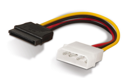Cabo de Alimentação Sata Macho - Molex Fêmea - AISENS