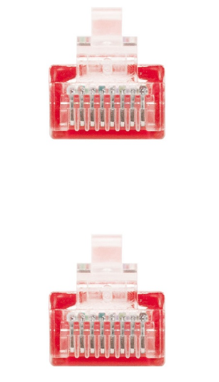 Cabo de Rede RJ45 Cat6 UTP AWG24 Vermelho (30cm) - Nanocable