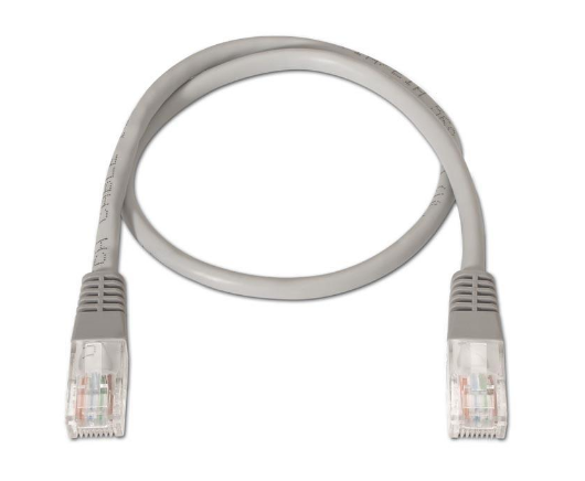 Cabo de Rede RJ45 UTP Cat.6 Cinzento (25cm) - Nanocable