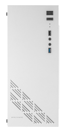 Caixa ATX MC100W RGB Acrílico (Branco) - MARS GAMING