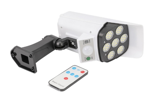 Câmara Falsa Exterior + Candeeiro Solar c/ Sensor Movimento PIR