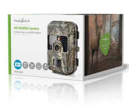 Câmara Vida Selvagem IP66 16MP 1080p (Inclui LCD a Cores) - NEDIS