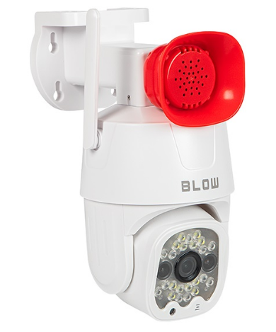 Câmara de Vigilância IP PTZ 3MP Wi-Fi c/ Megafone - BLOW