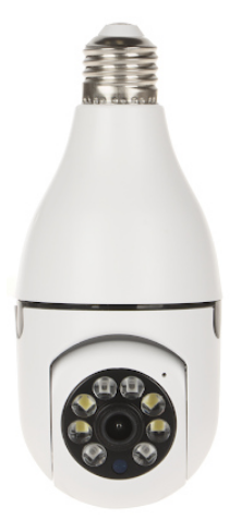 Câmara de Vigilância IP PTZ Wi-Fi 1080p TUYA E27 p/ Interiores