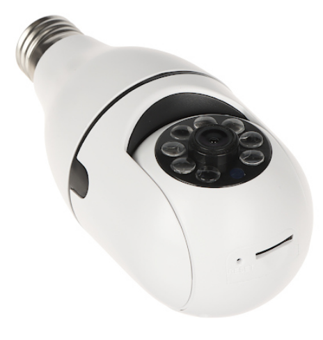 Câmara de Vigilância IP PTZ Wi-Fi 1080p TUYA E27 p/ Interiores
