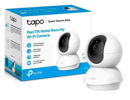 Câmara de Vigilância IP Tapo TC70 FHD Pan/Tilt Security Wi-Fi - TP-LINK