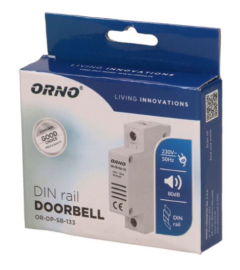 Campainha p/ Calha DIN 5W 220V 80dB - ORNO