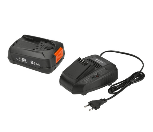 Conjunto de Bateria e Carregador 18V/45 + AL 1830 CV - GARDENA