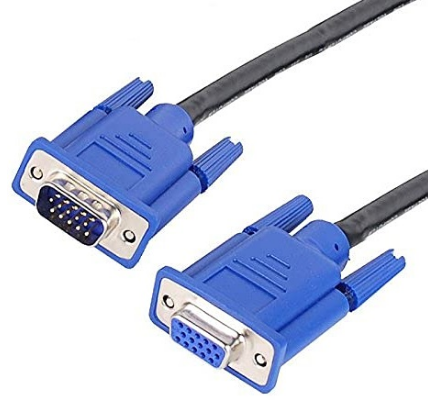 Cabo (VGA) DB15 Macho + (VGA) DB15 Femea - 1,5 mts