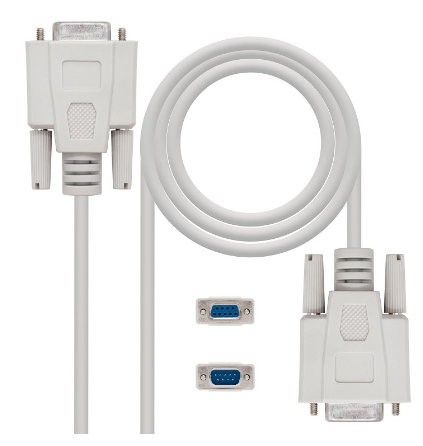 Cabo DB9 Macho - DB9 Femea Null Modem (6 mts) - Nanocable