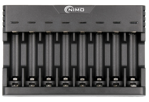 Carregador de Pilhas 8 Canais AA / AAA - NIMO