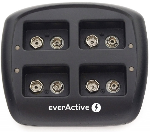 Carregador p/ 1-4 Pilhas 9V NiMH - everActive
