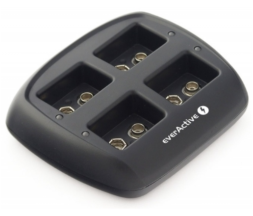 Carregador p/ 1-4 Pilhas 9V NiMH - everActive