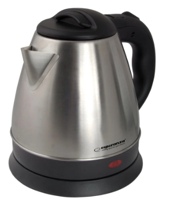 Chaleira Elétrica "SPRING" 1L 1350W (Inox) - ESPERANZA
