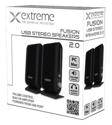 Colunas 2.0 Stéreo USB (Extreme Fusion) - ESPERANZA