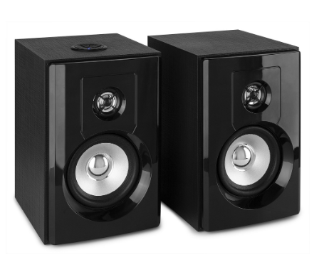 Colunas Amplificadas Bluetooth 4" 80W MP3/USB/Aux (SHF404B) Preto - FENTON