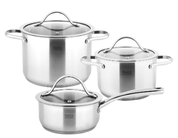 Conjunto de Cozinha Cook Expert Master em Aço Inoxidável (3 Peças) - TEESA