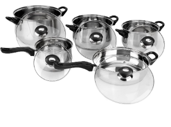 Conjunto de Cozinha Family em Aço Inoxidável (10 Peças) - MAGEFESA