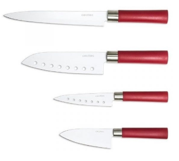 Conjunto de Facas Santoku em Cerâmica (4 Peças) - CECOTEC