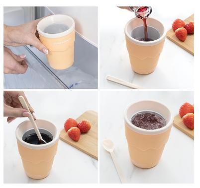 Copo p/ Fazer Gelados e Granizados + Receitas FRULSH - INNOVAGOODS