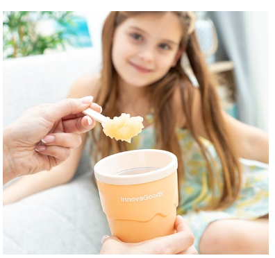 Copo p/ Fazer Gelados e Granizados + Receitas FRULSH - INNOVAGOODS