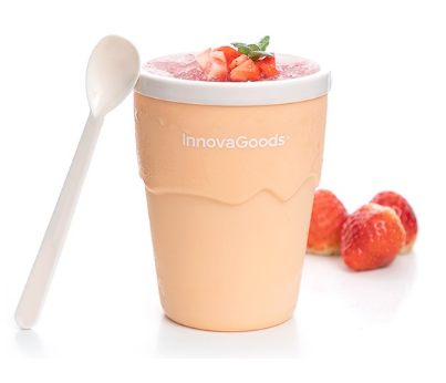 Copo p/ Fazer Gelados e Granizados + Receitas FRULSH - INNOVAGOODS