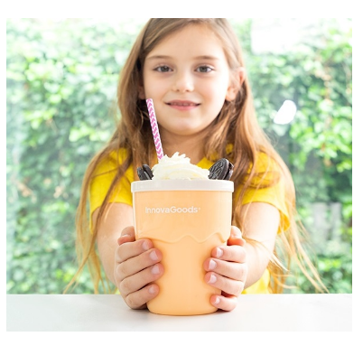 Copo p/ Fazer Gelados e Granizados + Receitas FRULSH - INNOVAGOODS