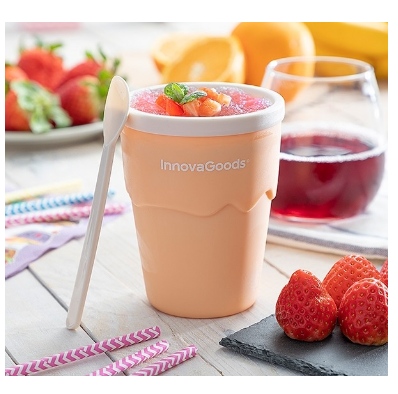 Copo p/ Fazer Gelados e Granizados + Receitas FRULSH - INNOVAGOODS
