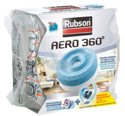 Desumidificador Rubson Aero 360 Aromaterapia Vainilla Recarga Em Pastilha - RUBSON
