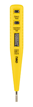 Detector de Tensão c/ LCD AC/DC 12-220V - DELI