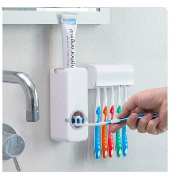 Dispensador de Pasta Dental c/ Suporte para Escovas - INNOVAGOODS