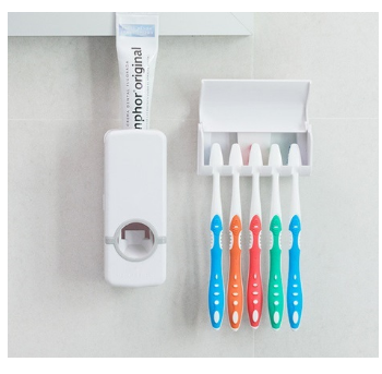 Dispensador de Pasta Dental c/ Suporte para Escovas - INNOVAGOODS