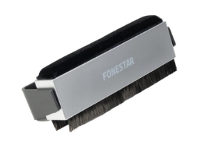 Escova Limpeza em Fibra de Carbono e Veludo p/ Discos de Vinil - FONESTAR