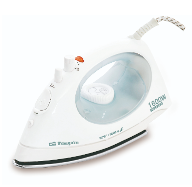 Ferro Engomar a Vapor 1600W c/ Base em Aço Inoxidável - ORBEGOZO
