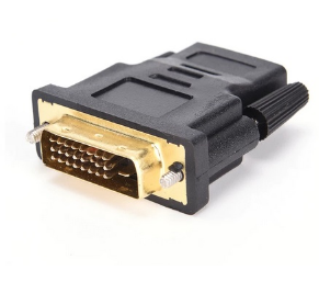 Ficha Adaptadora DVI-D Macho -> HDMI Femea