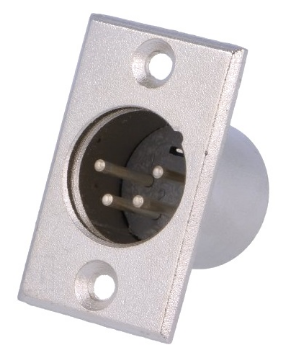 Ficha Canon 4 Pinos Macho Painel