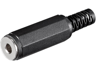 Ficha Jack 2,5 mm Femea Mono